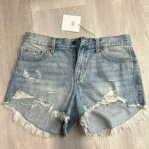 Pistols Gigi low rise cut off denim shorts